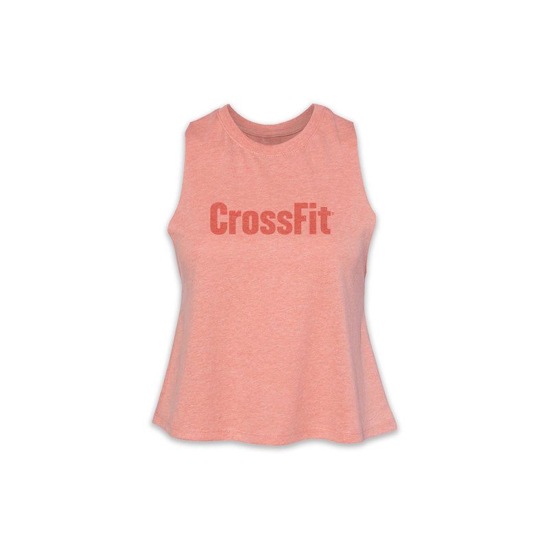 Women's CrossFit Tonal Crop Tank - Heather sunset