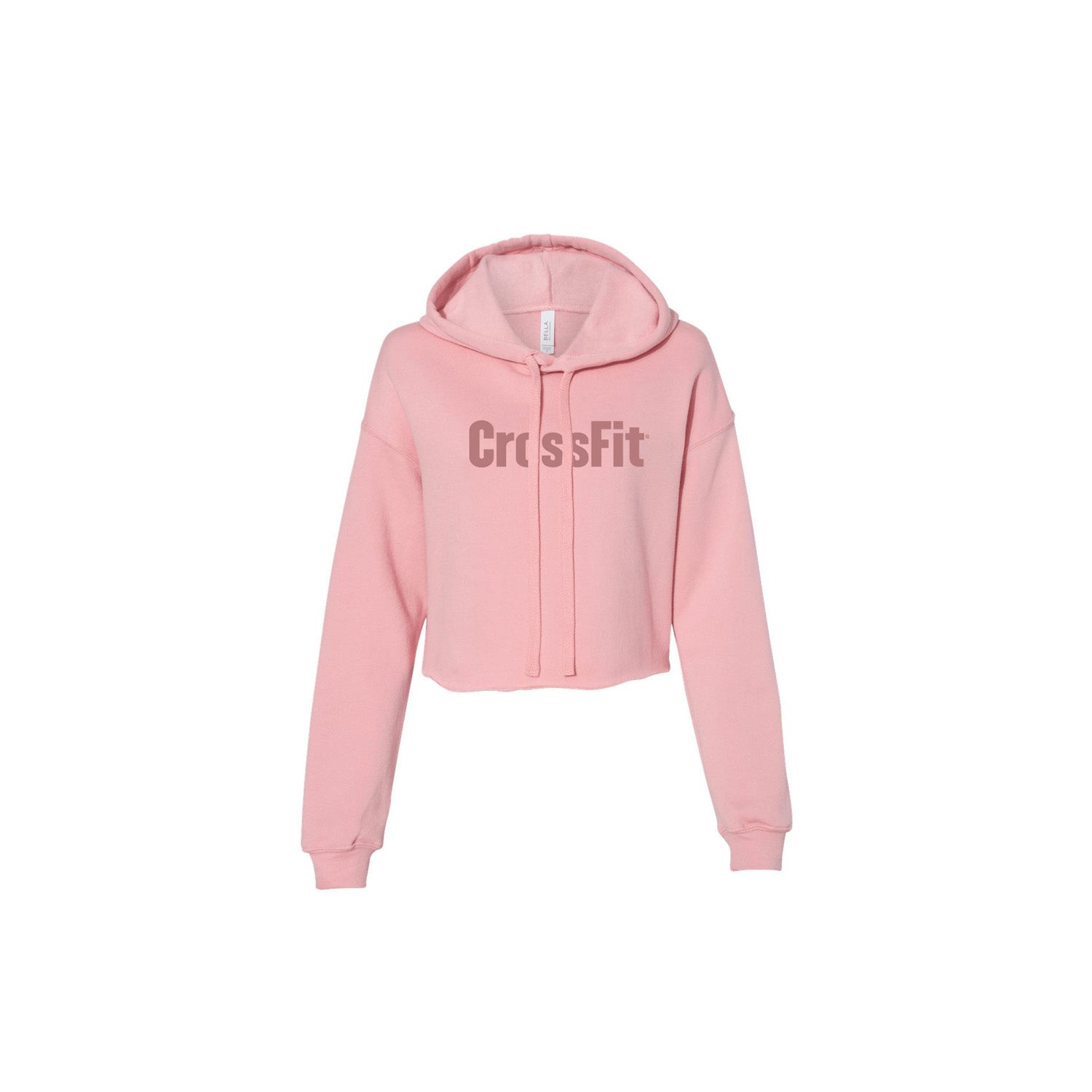 Women's CrossFit Crop Hoodie -  pink