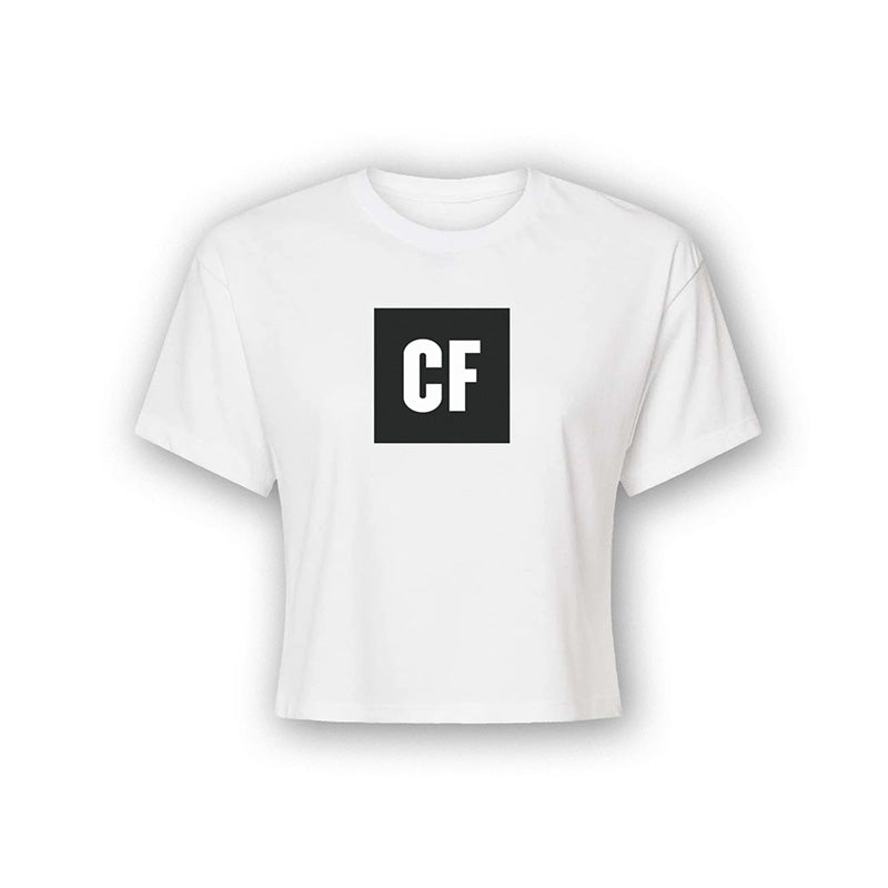 Women's CF Block Crop T-Shirt - White