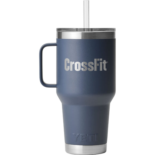 CrossFit 35 oz Navy Rambler Mug - front view