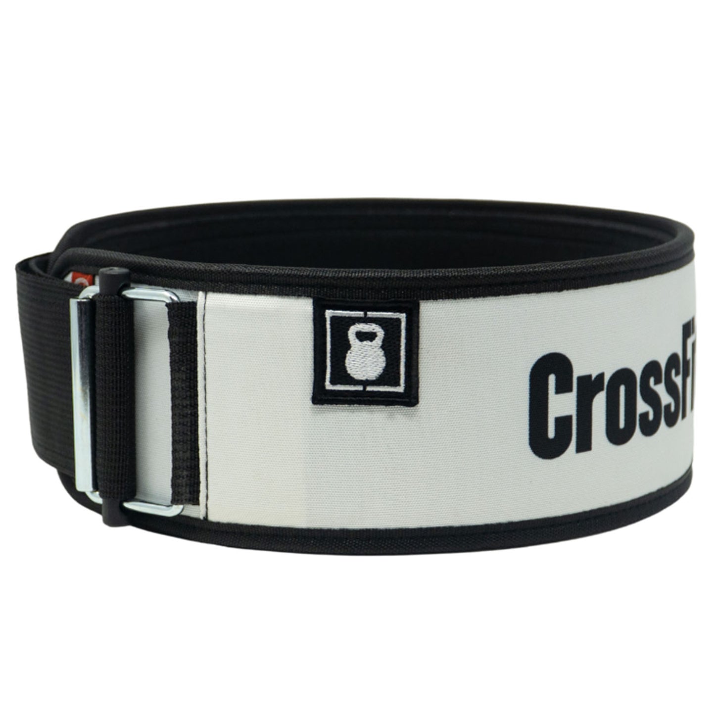 CrossFit White Weightlifting Belt - side view
