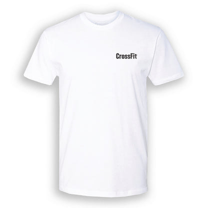 CrossFit Fran Benchmark Workout T-shirt — White - front view