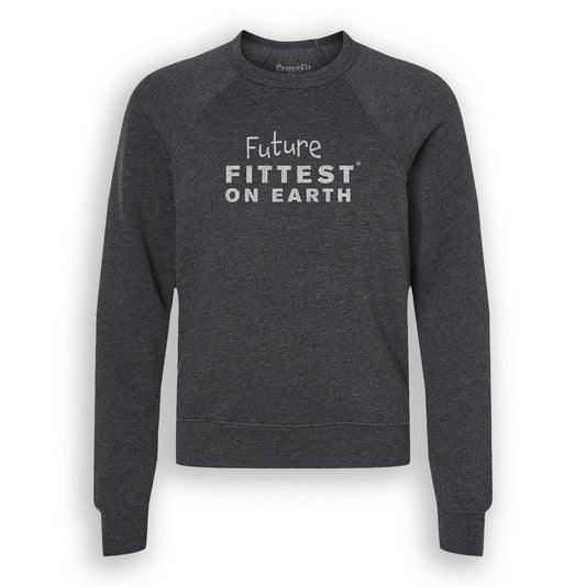 Youth CrossFit Future Fittest Crew — Gray - front view