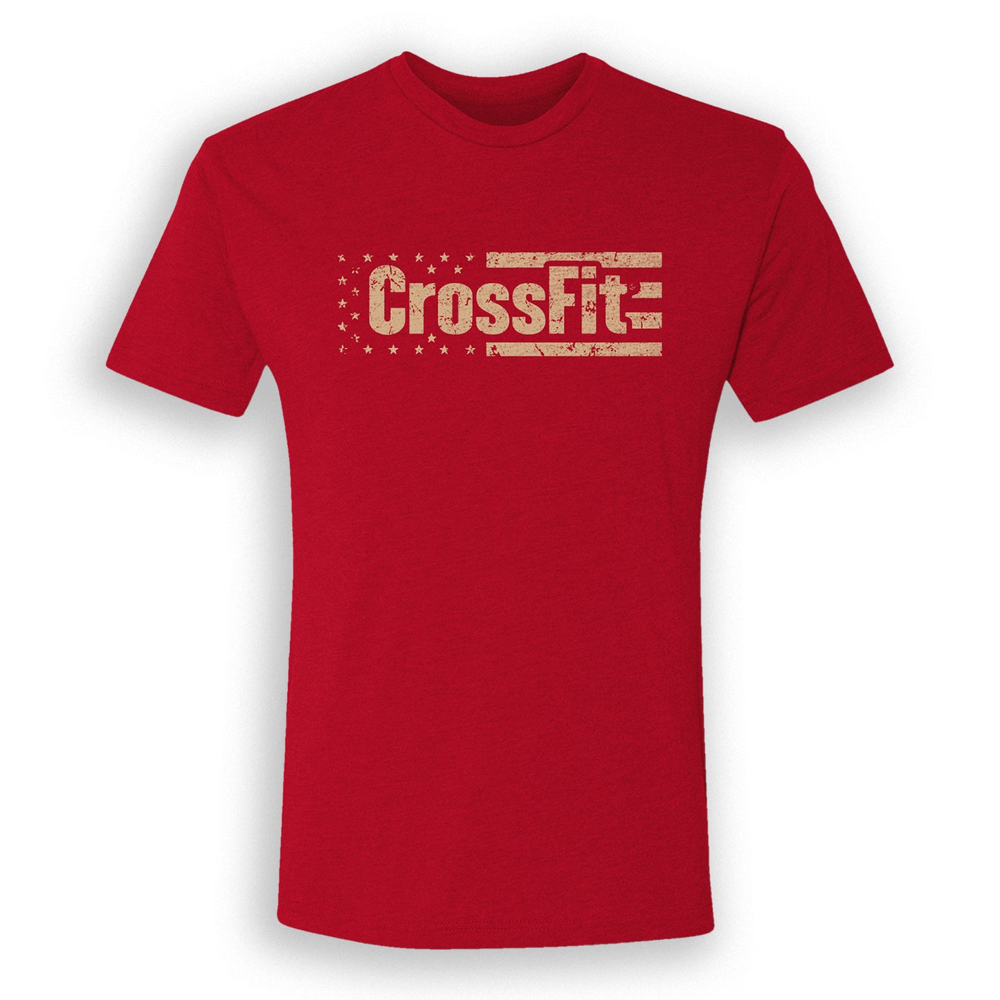 CrossFit American Flag T-shirt — Red - front view