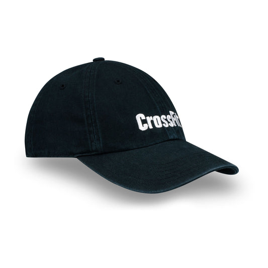 Adjustable CrossFit Chino Hat — Black - front view